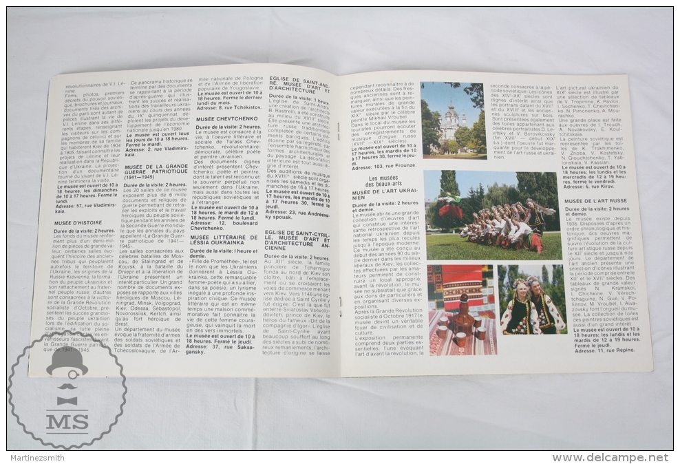 Soviet Union State Travel Agency Intourist - Kiev  Olympic Games 1980 Tourist Brochure - Cuadernillos Turísticos