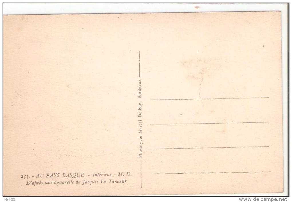 CPA - FRANCE ( 64)  -AU PAYS BASQUE . Intérieur . - Illustrateur Le Tanneur - Le Tanneur