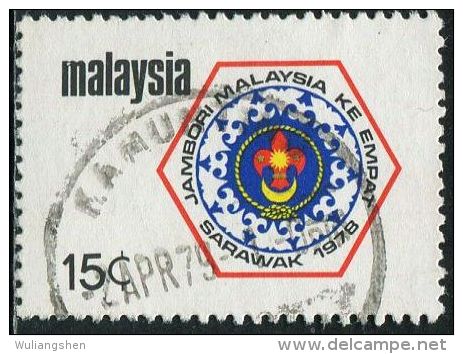 MY0455 Malaysia 1978 Boy Scout 1v USED - Ongebruikt