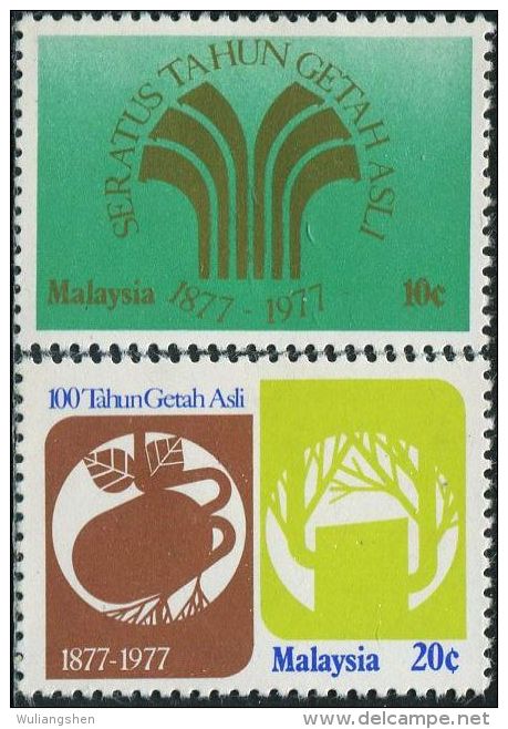 MY0464 Malaysia 1977 Rubber Industry 2v MLH - Nuevos