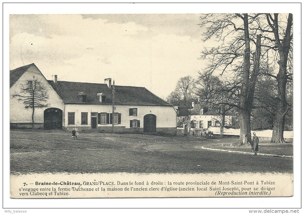 CPA - BRAINE LE CHATEAU - Grand'Place - Route Provinciale De Mont St Pont à Tubize  // - Braine-le-Château