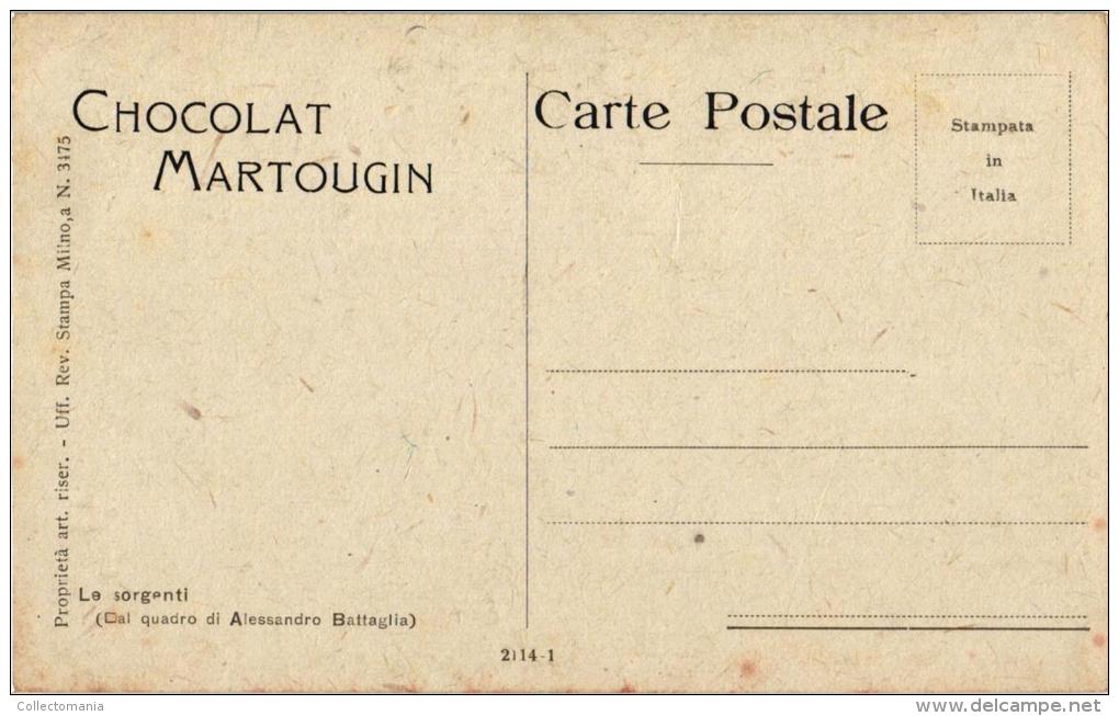 5 Postcards  Illustrator   Signed  A. Bertiglia - Bertiglia, A.