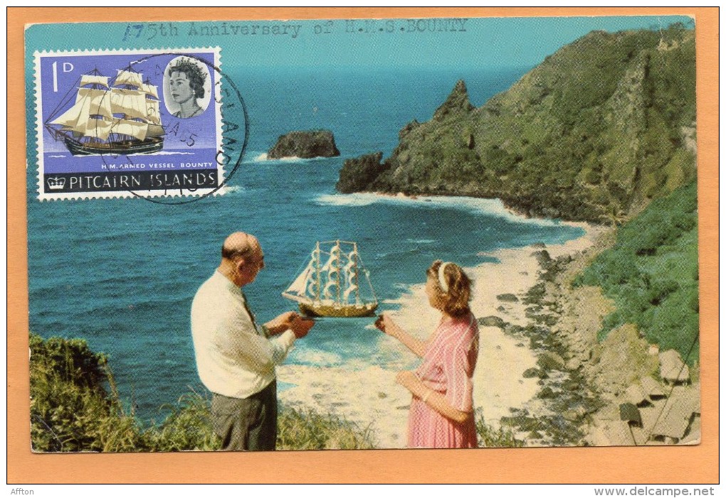 Pitcairn Islands Old Postcard - Pitcairn Islands