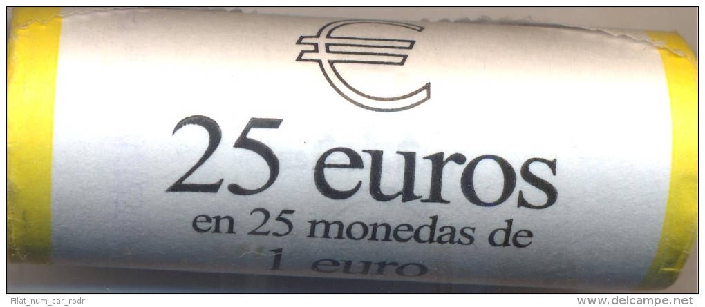 Cartucho Original De 25 Monedas De 1 EURO ANDORRA 2014 Y ESPAÑA 2015 - Andorra