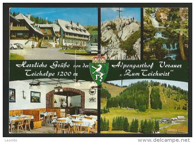 TEICHALM Alpengasthof TEICHWIRT Spezialkarte Mit 10 Kleinen Bildern Steiermark Weiz 1989 - Weiz