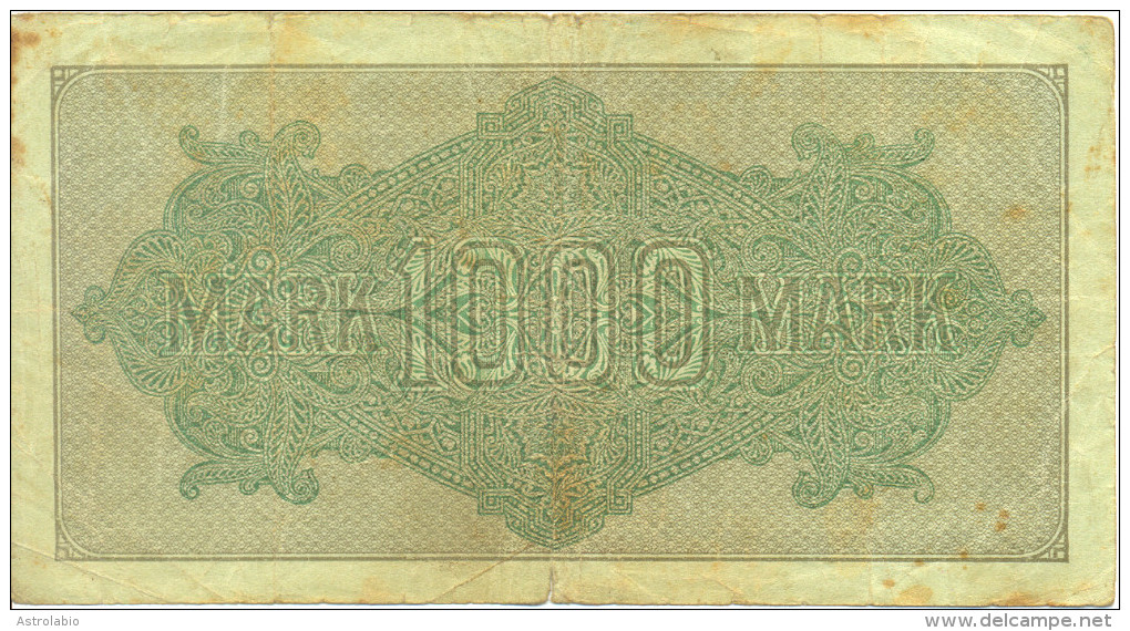 Allemagne " Billet De 1000 Mark "  1922 - 1000 Mark