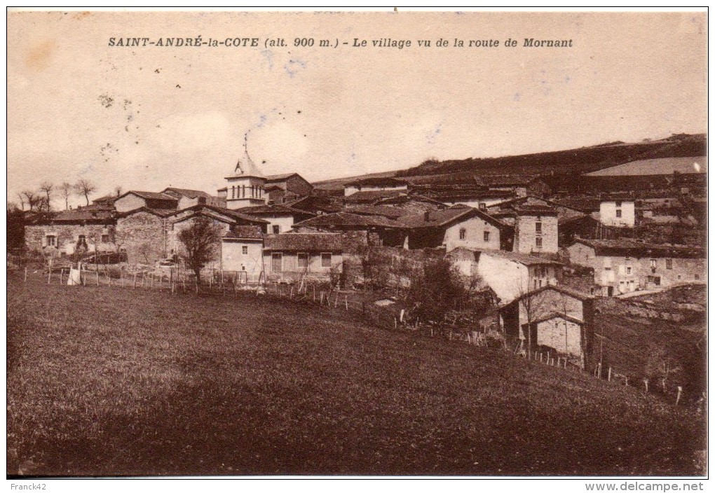 69. Saint André La Cote. Vue Générale, Vu De La Route De Mornant - Saint-André-la-Côte