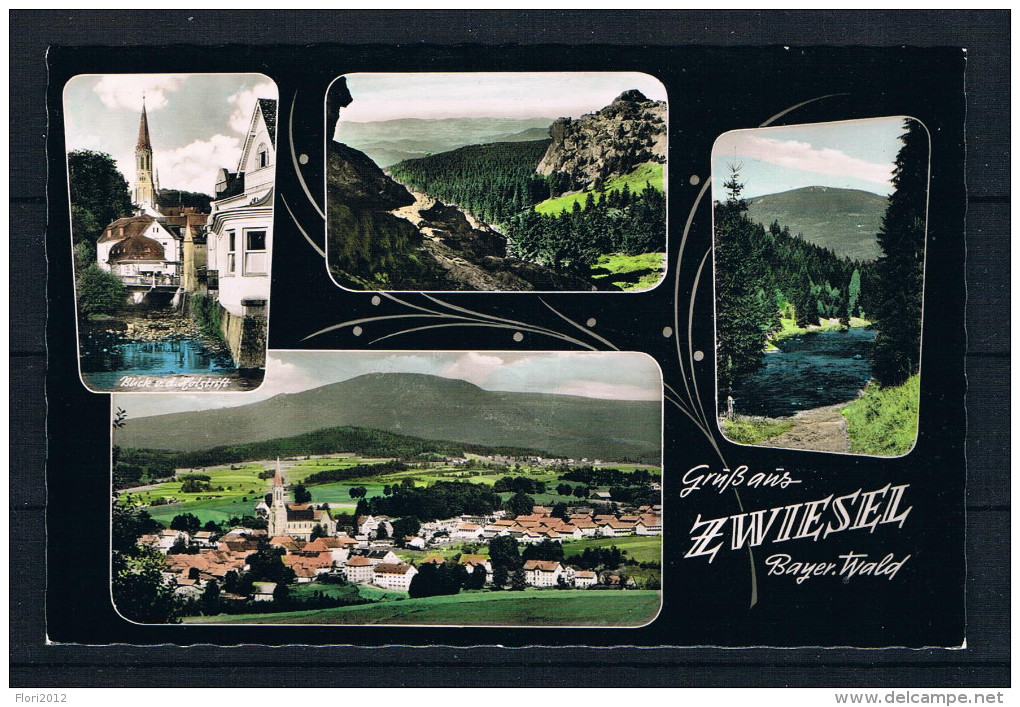 (1251) AK Zwiesel - Bayer, Wald - Mehrbildkarte - Zwiesel