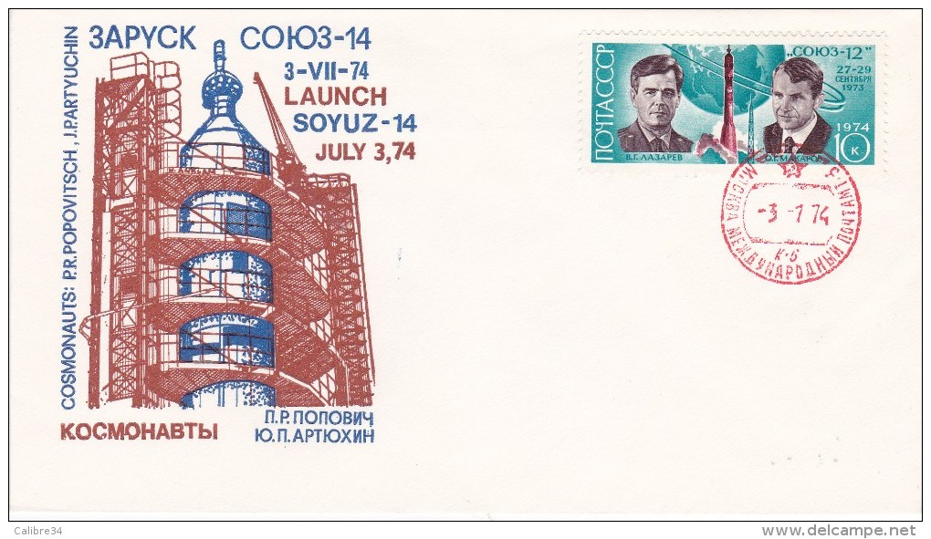 SPACE COVER SWANSON URSS SOYOUZ 14 - Russie & URSS