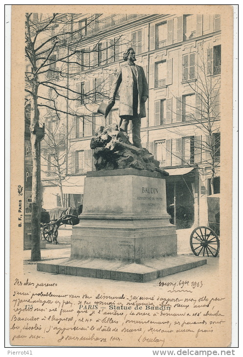 PARIS - Statue De BANDIN - Statuen