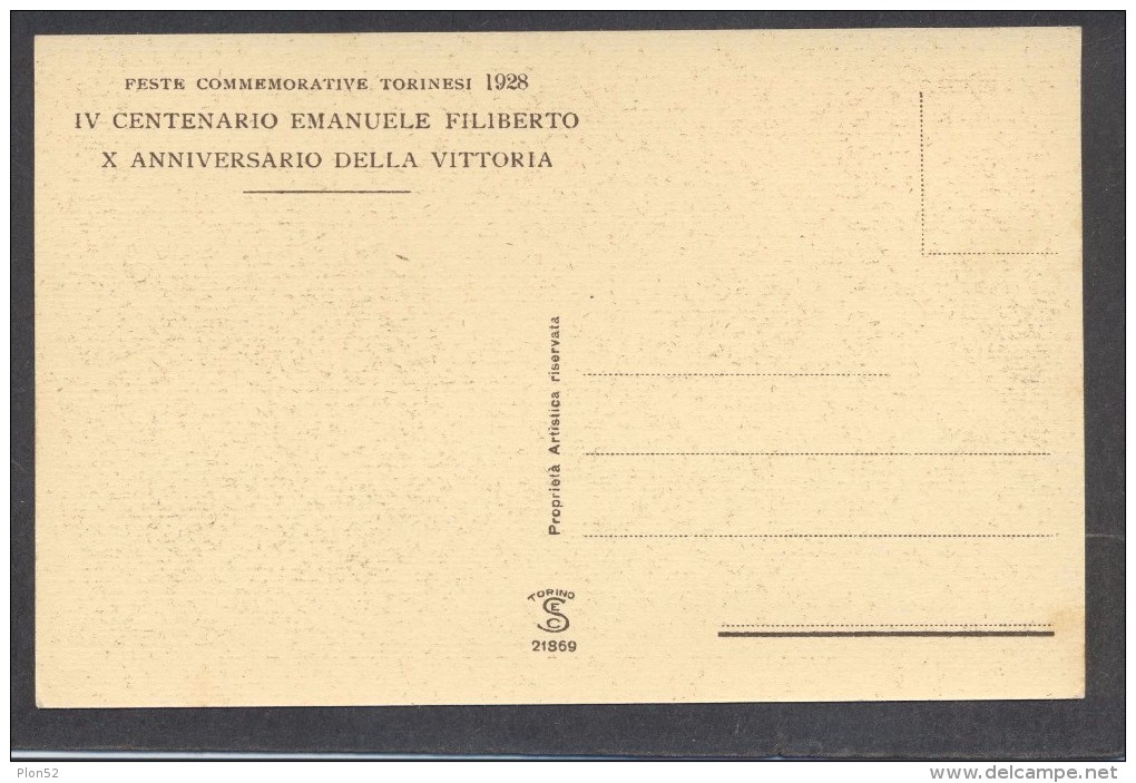 9376-TORINO NEL 1600-PIAZZA S.CARLO-FESTE COMMEMORATIVE TORINESI-1928-FP - Expositions