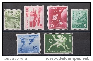 JAP 23 - JAPON N° 549/554 Neufs** - Unused Stamps