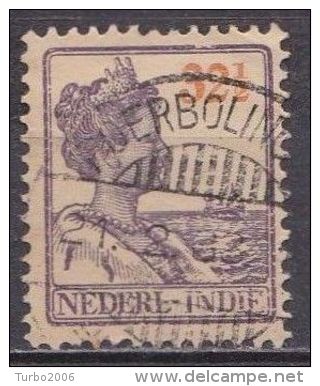 Ned. Indië: POERBOLINO Op 1913-32 Koningin Wilhelmina 32½  Cent Oranje / Violet NVPH 126 - Netherlands Indies