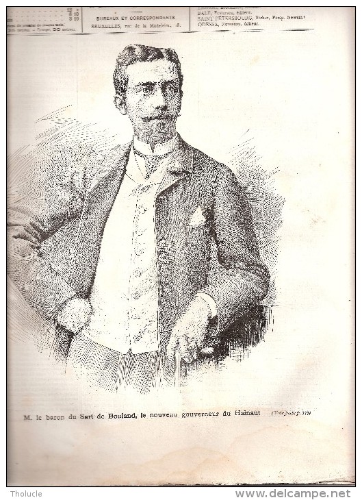 L\\´Illustration Européenne-1893-*Baron (Raoul) Du Sart De Bouland,Gouverneur Du Hainaut-Belles Gravures -16p Voir Scan - Riviste - Ante 1900