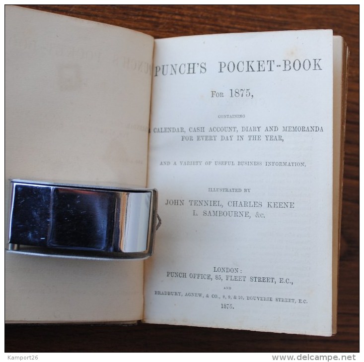 Mr. Punch's Pocket Book For 1875 British Satirical Magazine ALMANACH - Humour