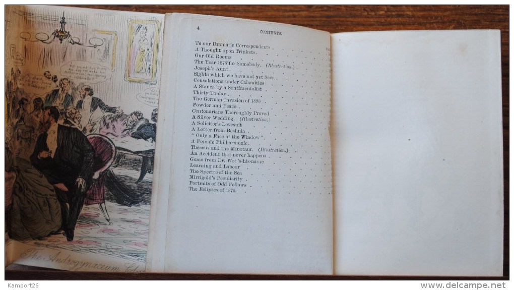 Mr. Punch's Pocket Book For 1875 British Satirical Magazine ALMANACH - Humor