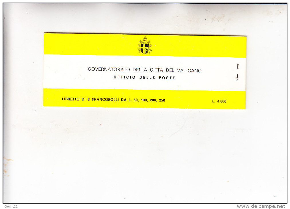 VATICAN, 1982, Markenheftchen Michel MH-O1 / Unificato Libretti L1, Komplett, **, Sehr Gute Erhaltung - Markenheftchen