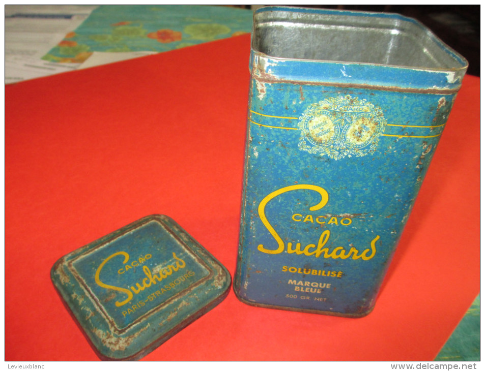 Grande Boite Métallique à Cacao/SUCHARD/Solubilisé/Marque Bleue / Vers 1920-1930     BFPP39 - Boîtes