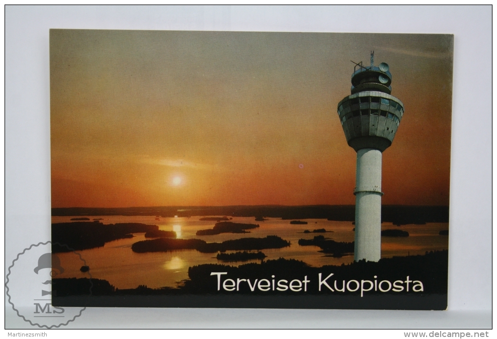 Vintage Finland Postcard - Greetings From Kuopio - Finlandia