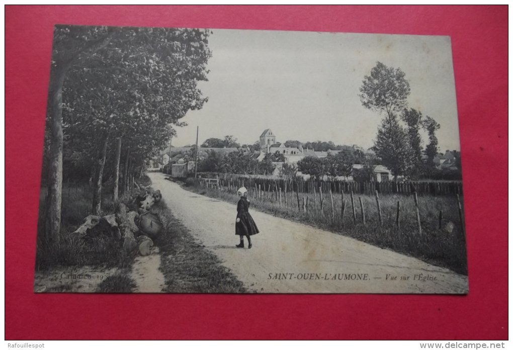 C P Saint Ouen L'aumone Vue Sur L'eglise - Saint-Ouen-l'Aumône