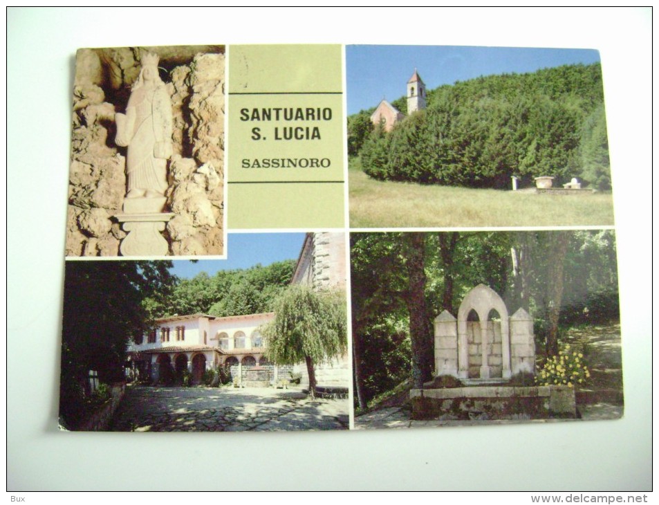 SASSINORO (BN) - Santuario  Di S. Lucia  BENEVENTO     CAMPANIA    VIAGGIATA  COME DA FOTO - Benevento