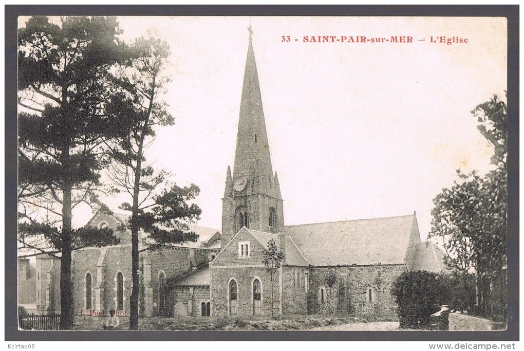 SAINT - PAIR - Sur - MER . L'Eglise . - Saint Pair Sur Mer