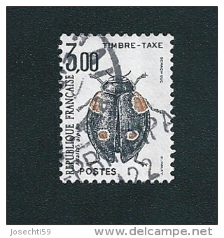 N ° 111  Timbre Taxe Insectes Coléoptères Adelia Alpina France Oblitéré 1982 - 1960-.... Gebraucht