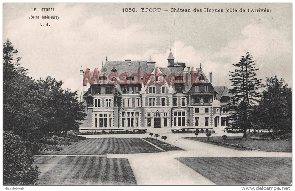 76 - YPORT  -  Château Des Hogues  - Dos Vierge - 2 Scans - Yport