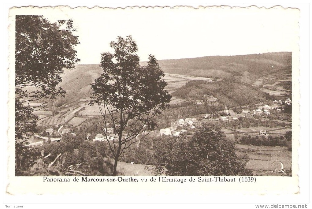 Panorama De  Marcour-sur- Ourthe, Vu De L'Ermitage De Saint- Thibaut  (1639) - Rendeux