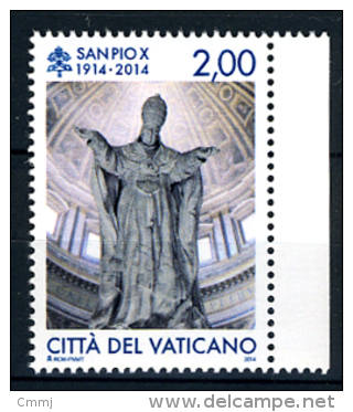 2014 - VATICANO - VATICAN - Cent. Della Morte San Pio X - NH - MINT - Unused Stamps