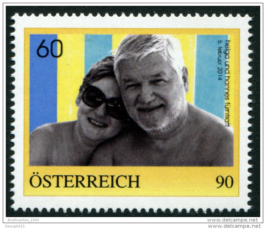 ÖSTERREICH / PM Nr. 8109258 / 60. Geburtstag Hannes Fürntratt / 90 Cent / Postfrisch / MNH / ** - Personalisierte Briefmarken