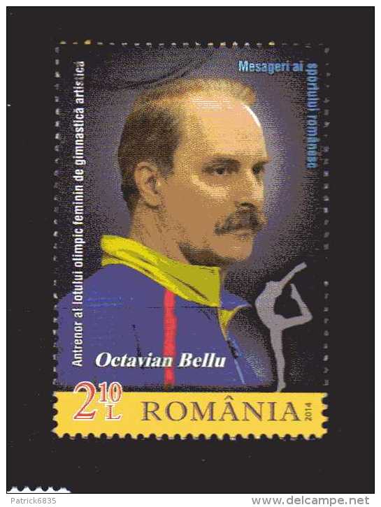 Romania - ° - 2014 -  Ginnastica Artistica - Octavian Bellu.  Used - Gebraucht