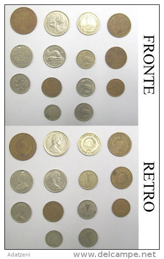 R Monete Coin Coins Blocco Varie 14 Monete - Altri & Non Classificati