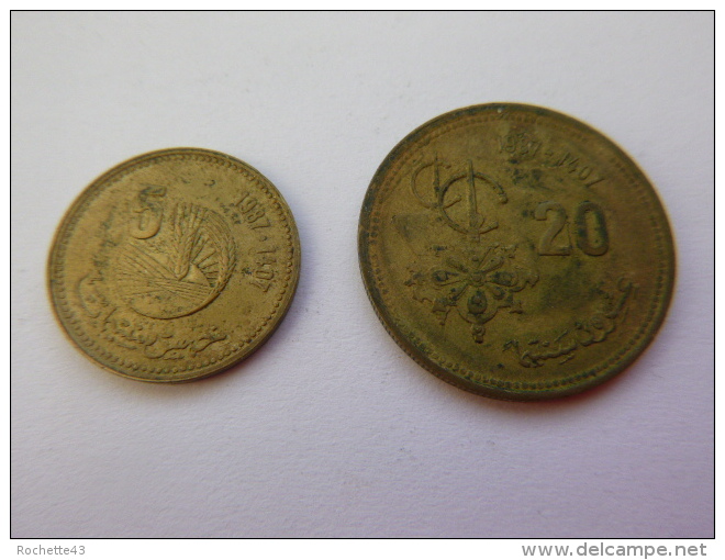 Maroc Lot 5 Et 20 Centimat 1987 - Autres – Afrique