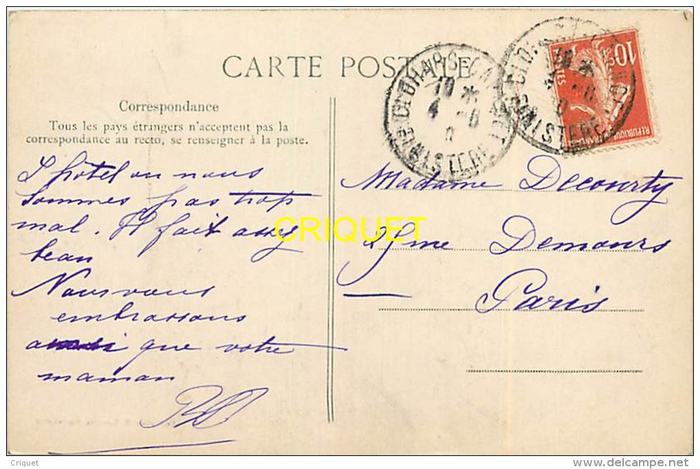 Cpa 29 Le Pouldu, Les Grands Sables, Hotel Des Bains, Charrettes, Calèche, Cabines...., Affranchie 1910 - Le Pouldu
