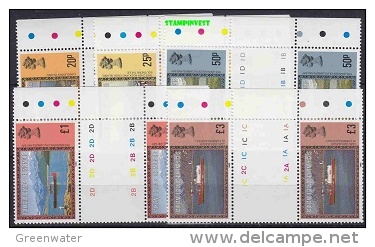 Falkland Islands Dependencies 1985  Pictorials Imprint Date "1985" 5v Gutter ** Mnh (20622) - Georgias Del Sur (Islas)