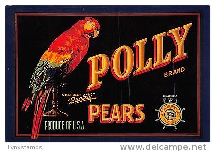 Advertising Reklame USA Polly Brand Our Slogan "Quality" Pears - Reclame