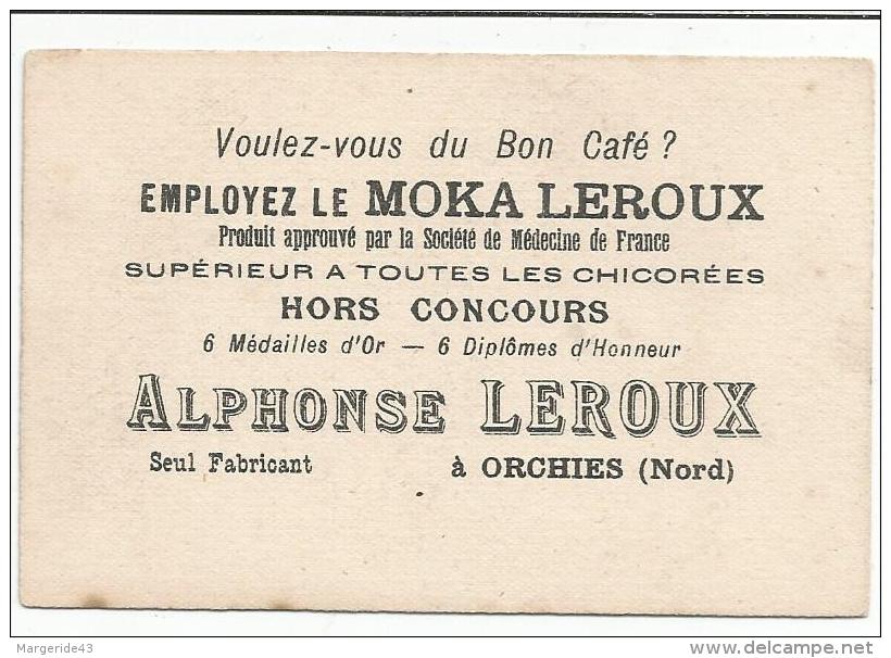 CHROMOS MOKA LEROUX - LA GARDEUSE D'OIES. - Andere & Zonder Classificatie