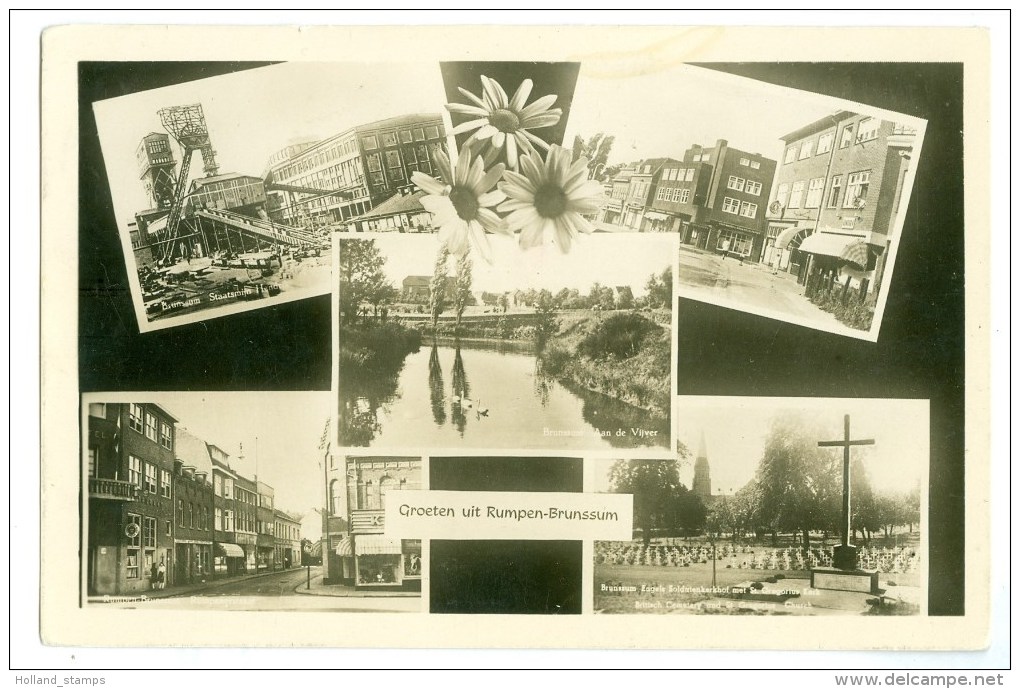 RUMPEN - BRUNSSUM * Groeten * LIMBURG  * ANSICHTKAART * CPA *  (3564b) - Brunssum