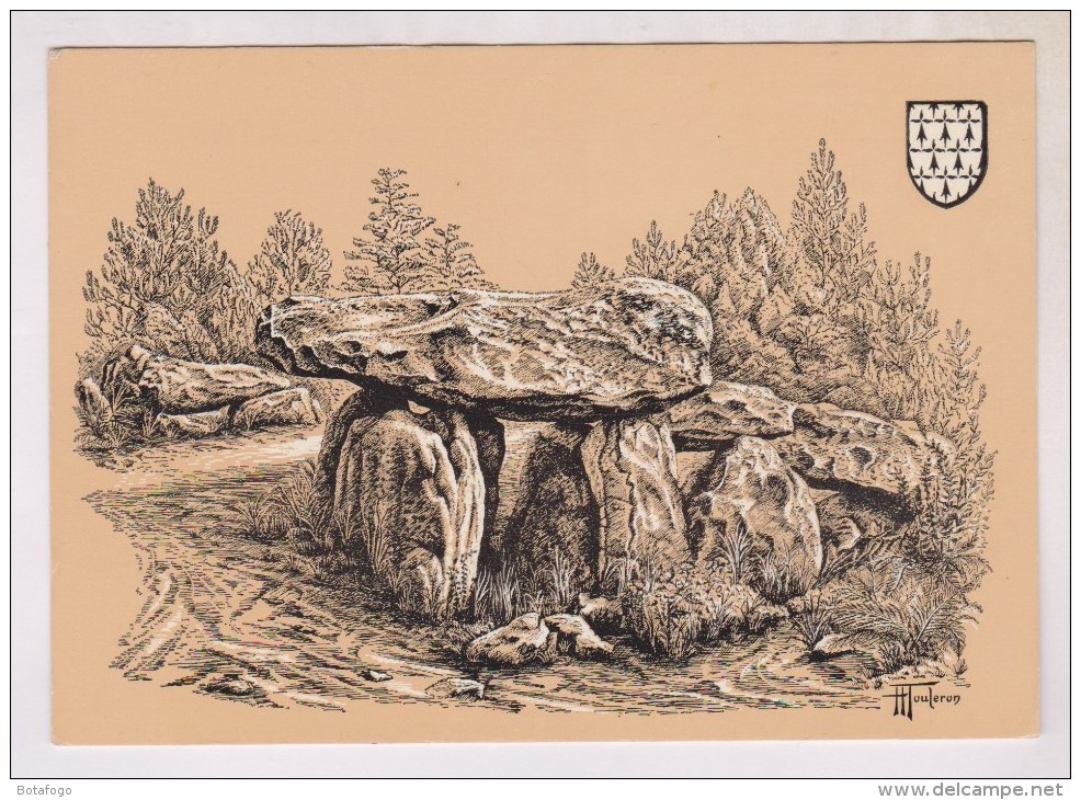 CPM ILLUSTREE TOULERON, DOLMEN DE MENE KERIONET - Altri & Non Classificati