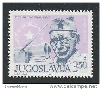 Joegoslavië - 1982  Mos Pijade**. 2 Scans. - Ongebruikt
