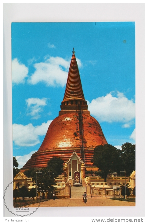 Thailand Postcard - Phra Pathom Cedi Viewing From The South - Tailandia