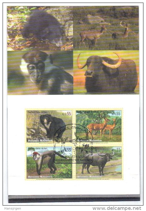 RTY114 UNO WIEN  2004  MICHL NR. 406/09  MAXIMUM-MAXI CARD N° 85 - Cartes-maximum