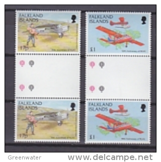 Falkland Islands 1998 Figas (Falkland Islands Government Air Service) 2v  Gutter** Mnh (20629) - Falklandeilanden