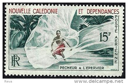 NEW CALEDONIA 15 FRANCS PERCHER A L'EPERVIER SURFING SPORT SET OF 1 MNH 1960's(?) SG251 READ DESCRIPTION !! - Neufs