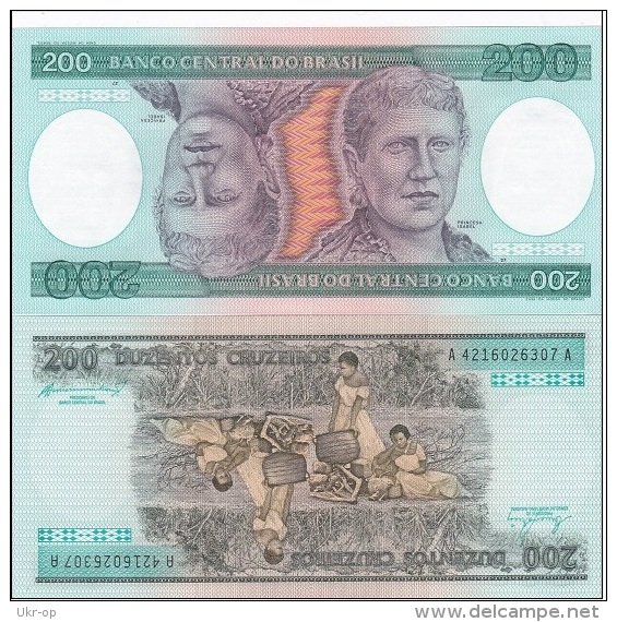 Brazil - 200 Cruzeiros 1984 UNC Ukr-OP - Brasilien