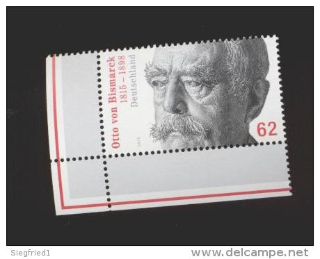 Bund  ** 3145 Otto Von Bismarck Neuheiten 2. April 2015 - Ungebraucht