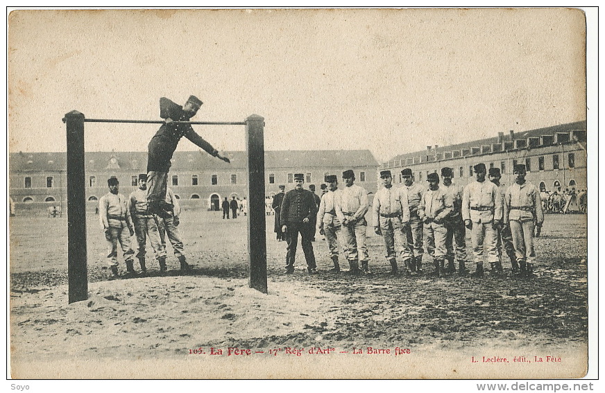 Barre Fixe A La Fere Aisne 17 Eme Regiment Artillerie - Gymnastique