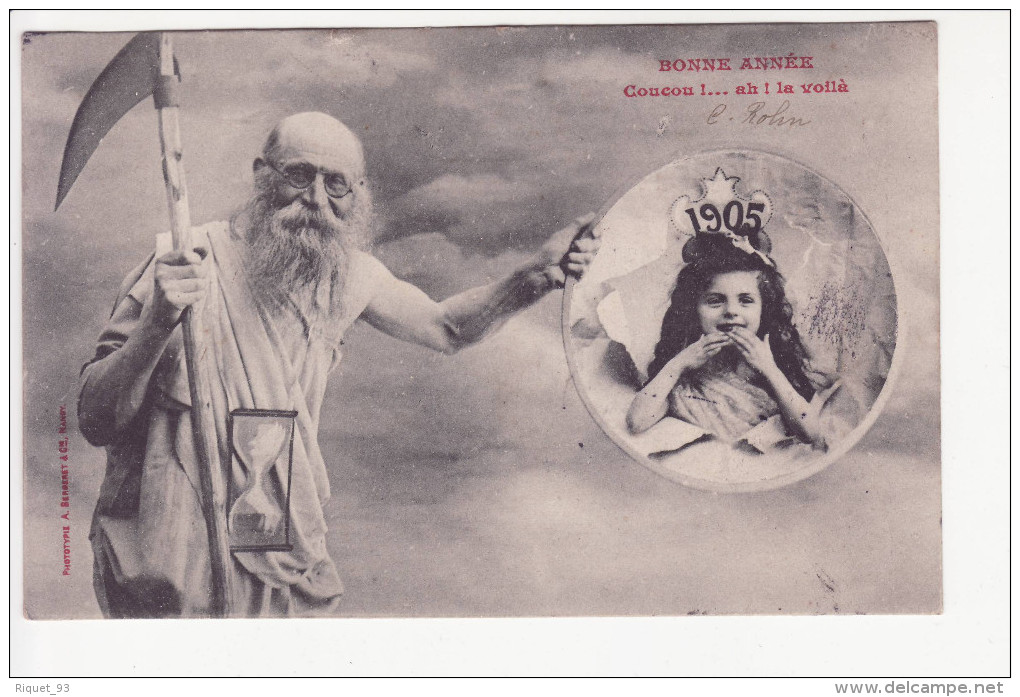 BONNE ANNEE - Coucou !... Ah ! La Voilà (1905) - Anno Nuovo