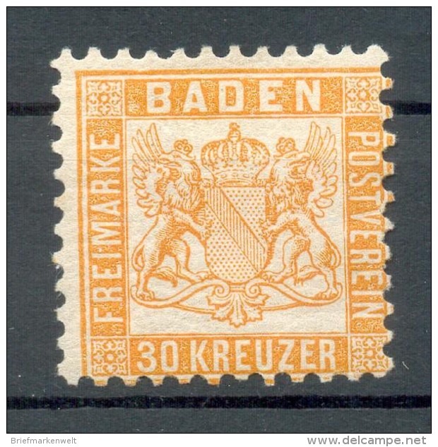 Baden 22a FARBE* 180EUR (Z3771 - Mint